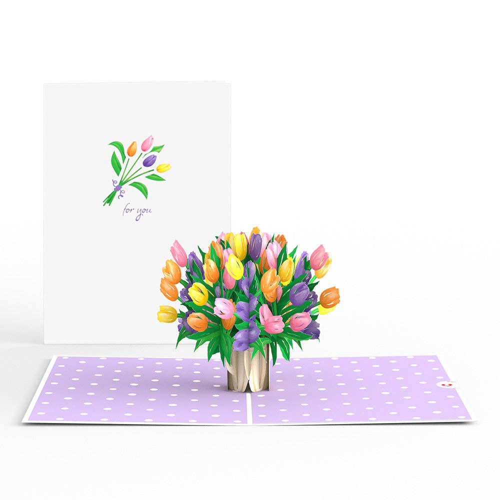 Lovepop Cards - Wholesale Everyday Greeting Card - Tulips Pop-Up Cards 5x7", Flower Vase, Handmade2