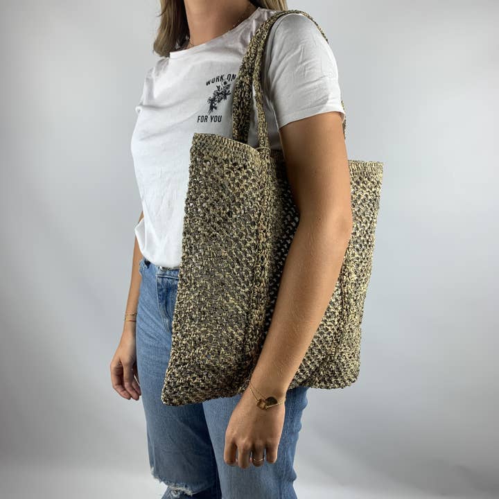 CAMALYA – wholesale Bärkasse - Dam – KUMASI raffiaväska med axelrem8