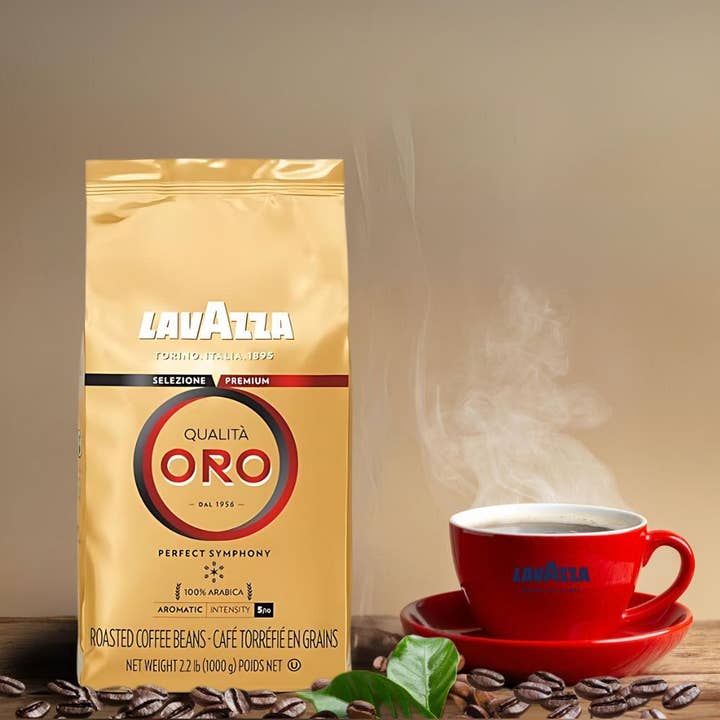 Enjoy Better Coffee & Tea - Wholesale Coffee Beans - Lavazza Qualità Oro Whole Bean Coffee 2.2lb/1kg