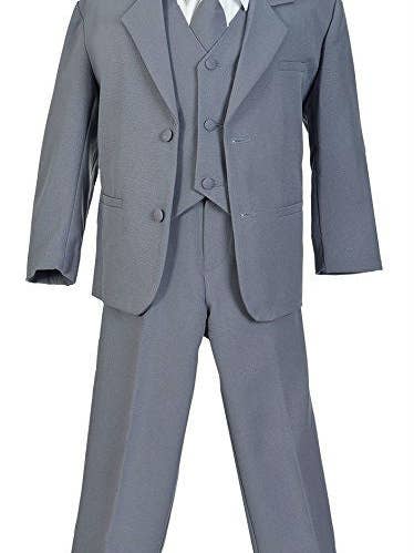 b-one inc - Vente Costume – enfant - Ensemble de 5 pièces pour garçons avec chemise et gilet 100% polyester taille 8-20 RFL-0134