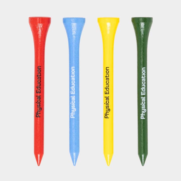 PE Crayon Golf Tees for wholesale by Physical Education