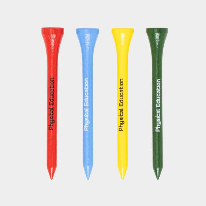 Mixed PE Crayon Golf Tees for wholesale on Faire