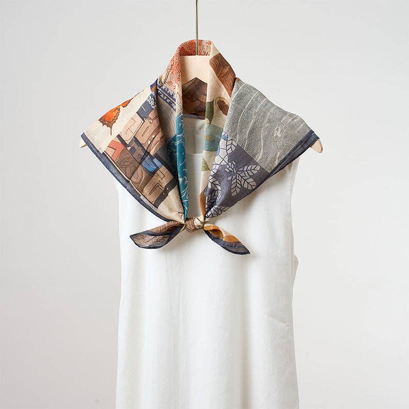 Marayn - Vendita all'ingrosso Sciarpa - Donna - Sciarpa in Misto Seta Leggera Primavera Estate Versatile68