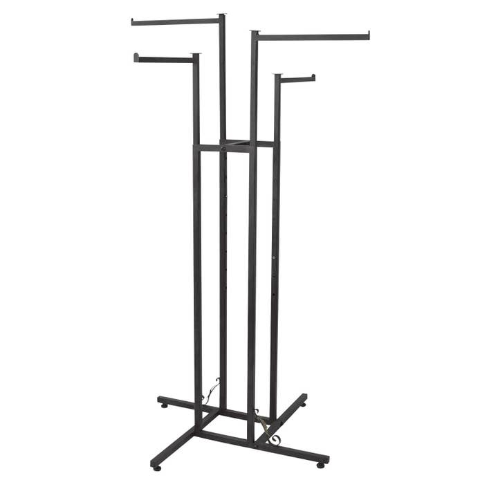 Store Supply Warehouse - Wholesale Coat Rack - Boutique Vintage 4-Way Clothing Rack - 48"