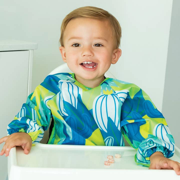 Tiny Twinkle - Wholesale Bib – Baby - Tiny Twinkle - Mess-Proof Full Long Sleeve Bib - Saguaro - Small/Large (MSKU:LSB-10-S ; LSB-10)6