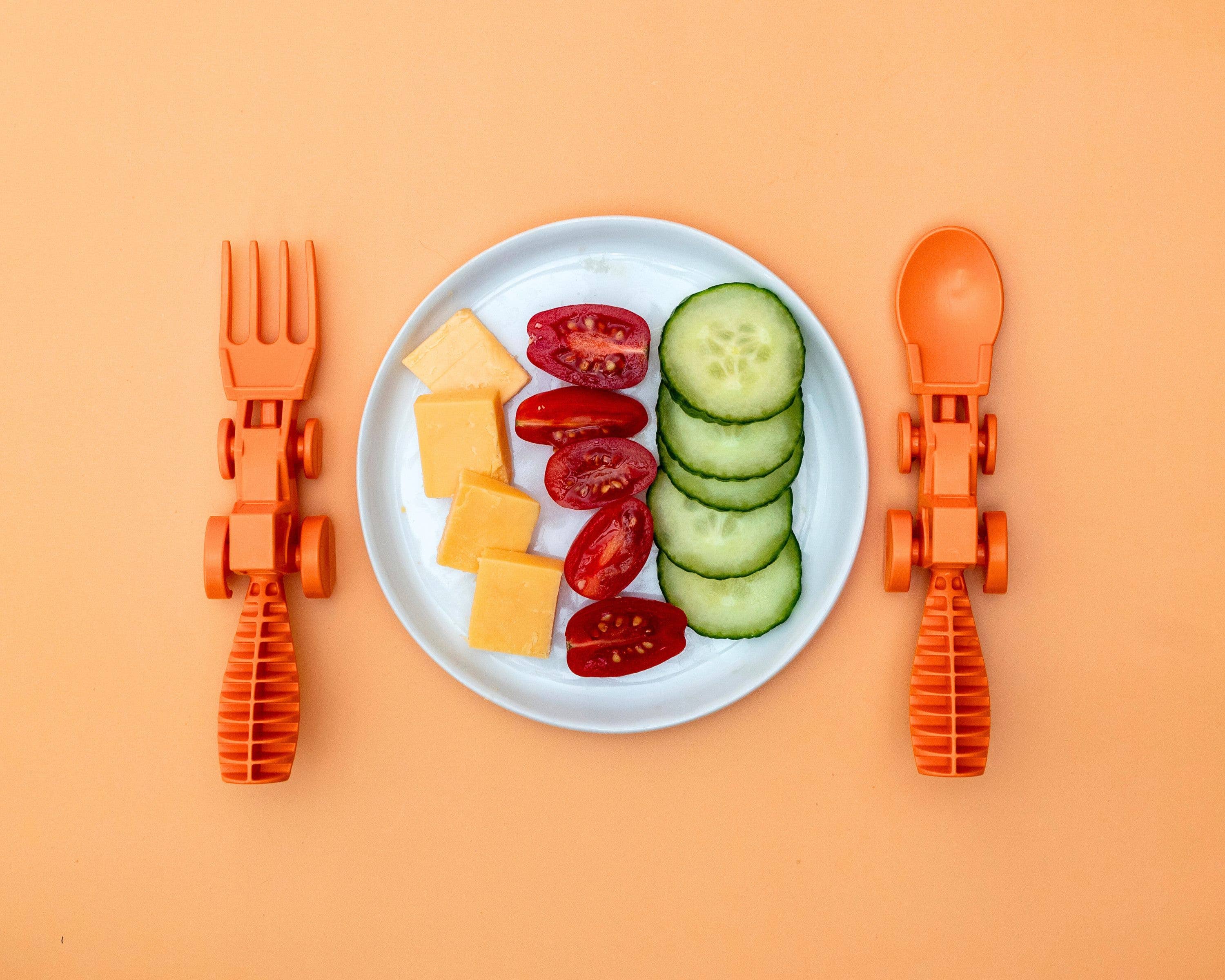 Constructive Eating - Wholesale Flatware Set - Kids & Baby - Set of 2 Tractor Utensils11