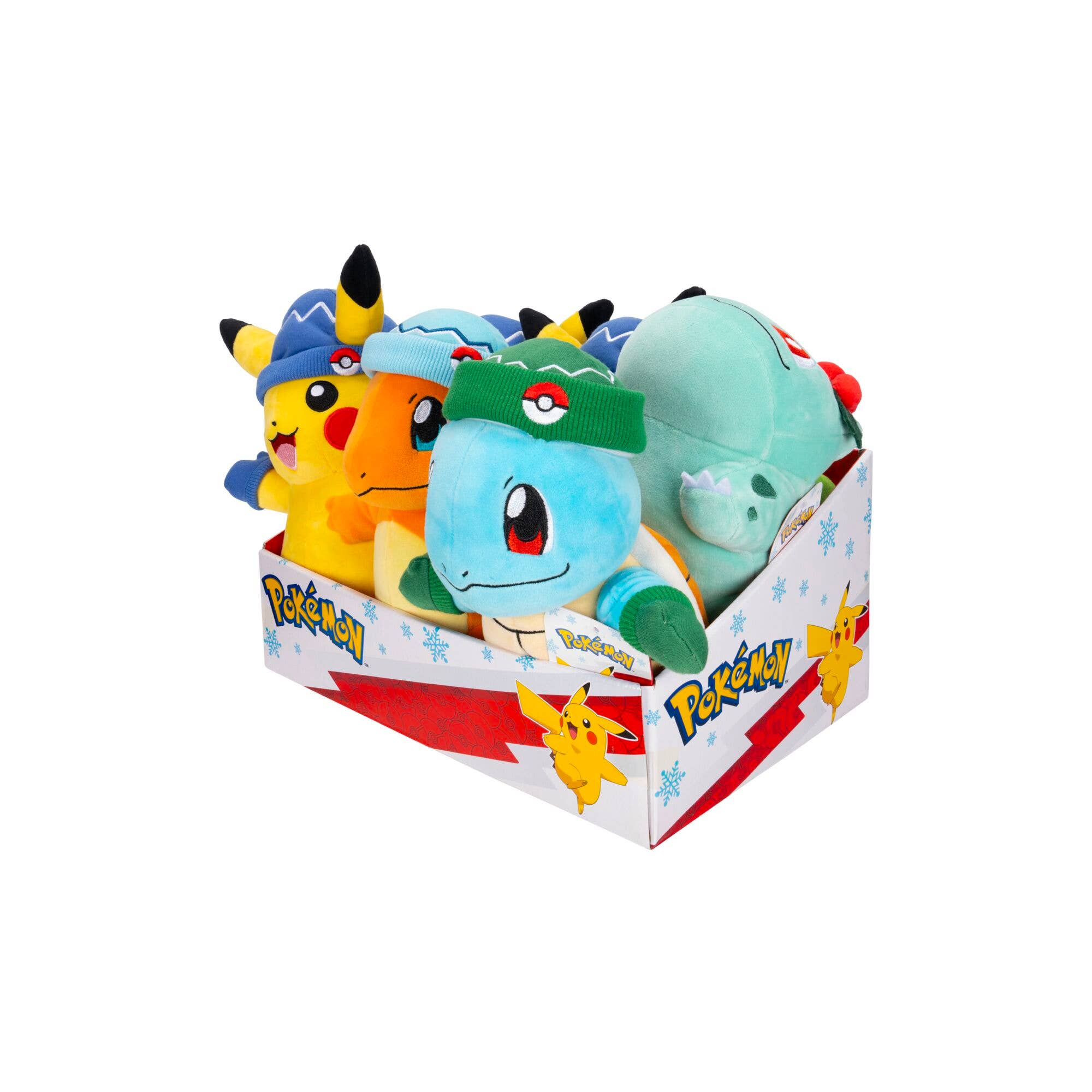 License 2 Play Toys - Wholesale Stuffed/Plush Toy - Kids & Baby - Pokemon 8" Holiday Themed Plush Assortment in Display8