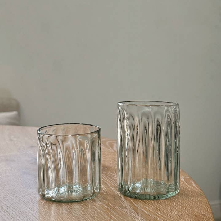 Villa Lua Home - Wholesale Drinking Glass/Cup - Handblown Fluted Tumbler0