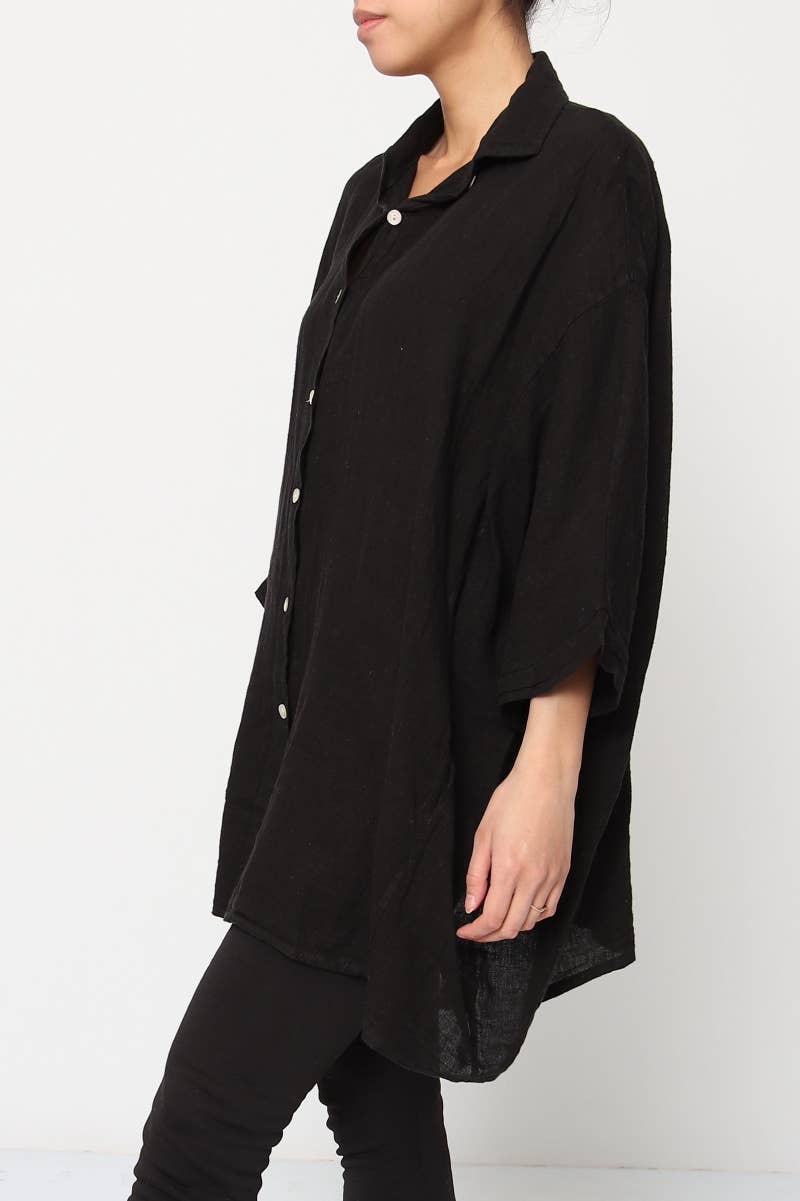 LÉA & LUC - Wholesale Button Down Shirt - Women's - 100% Linen Shirt REF. 285878