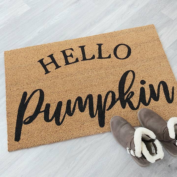 Hello Pumpkin - Doormat for wholesale by Crafty Crystal