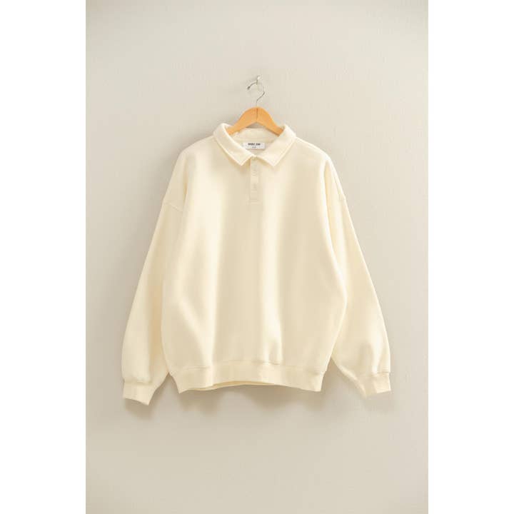 HYFVE - Wholesale Sweatshirt - Women's - Oversized Polo Collared Pullover7