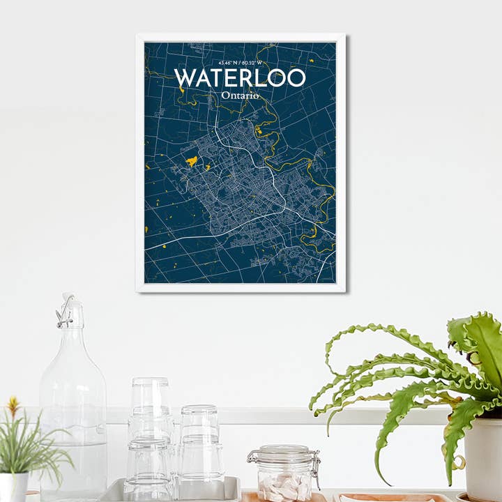 OurPoster.com - Wholesale Poster - Waterloo City Map Poster167