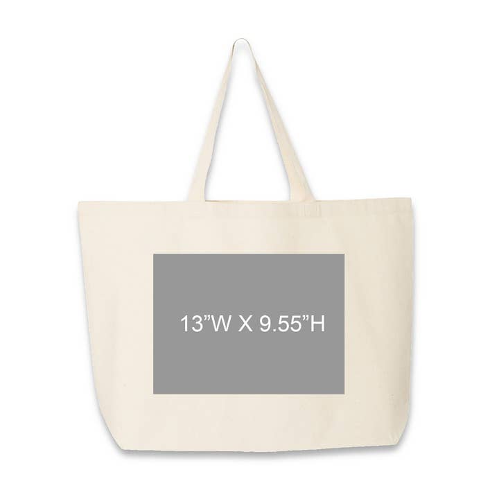 Sockprints - Wholesale Tote Bag - Unisex - Custom Printed Large Canvas Tote Bag with Your Design