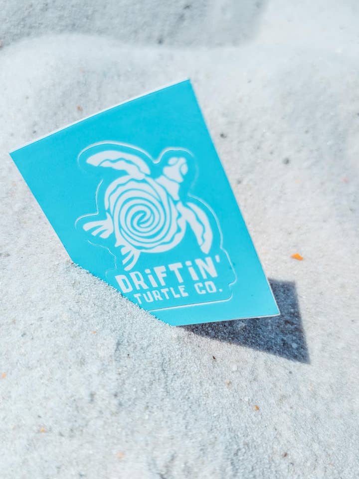 Autocollant Tortue à la Dérive pour la vente par Driftin' Turtle Co.