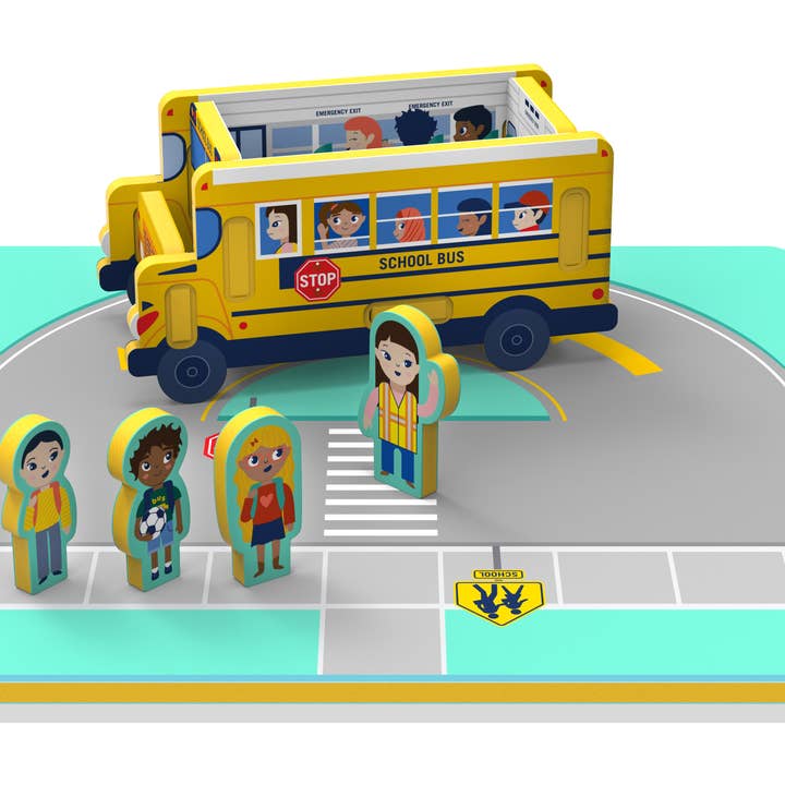 Storytime Toys - Wholesale Puzzle - Kids - School Bus Play Puzzle