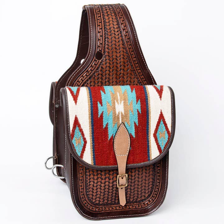 HILASON - Wholesale Horseback Riding Gear - HILASON Soft Leather Horse Saddle Bag Brown | Equestrian Western Adjustable Closure17