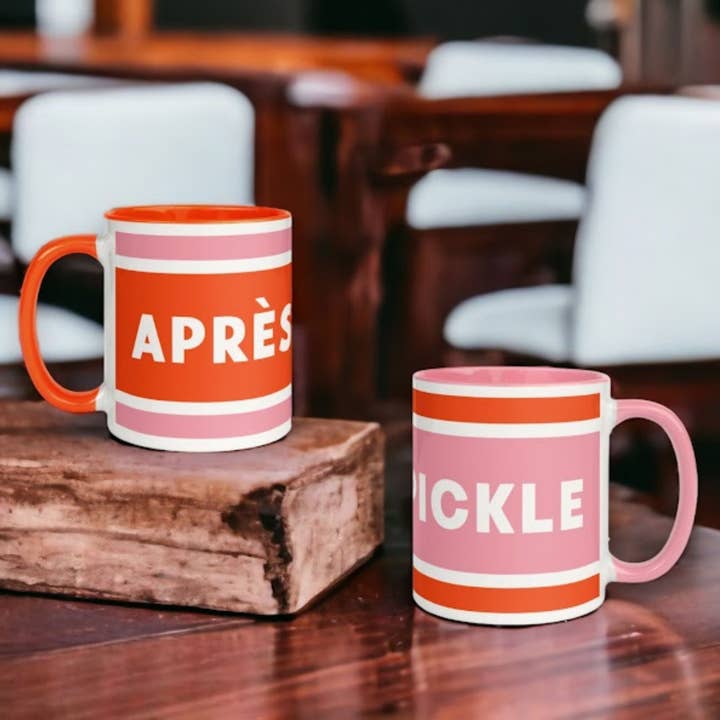 PILLOWPIA - Wholesale Coffee Mug - après pickle mug pickleball lover gift (12 color combos)