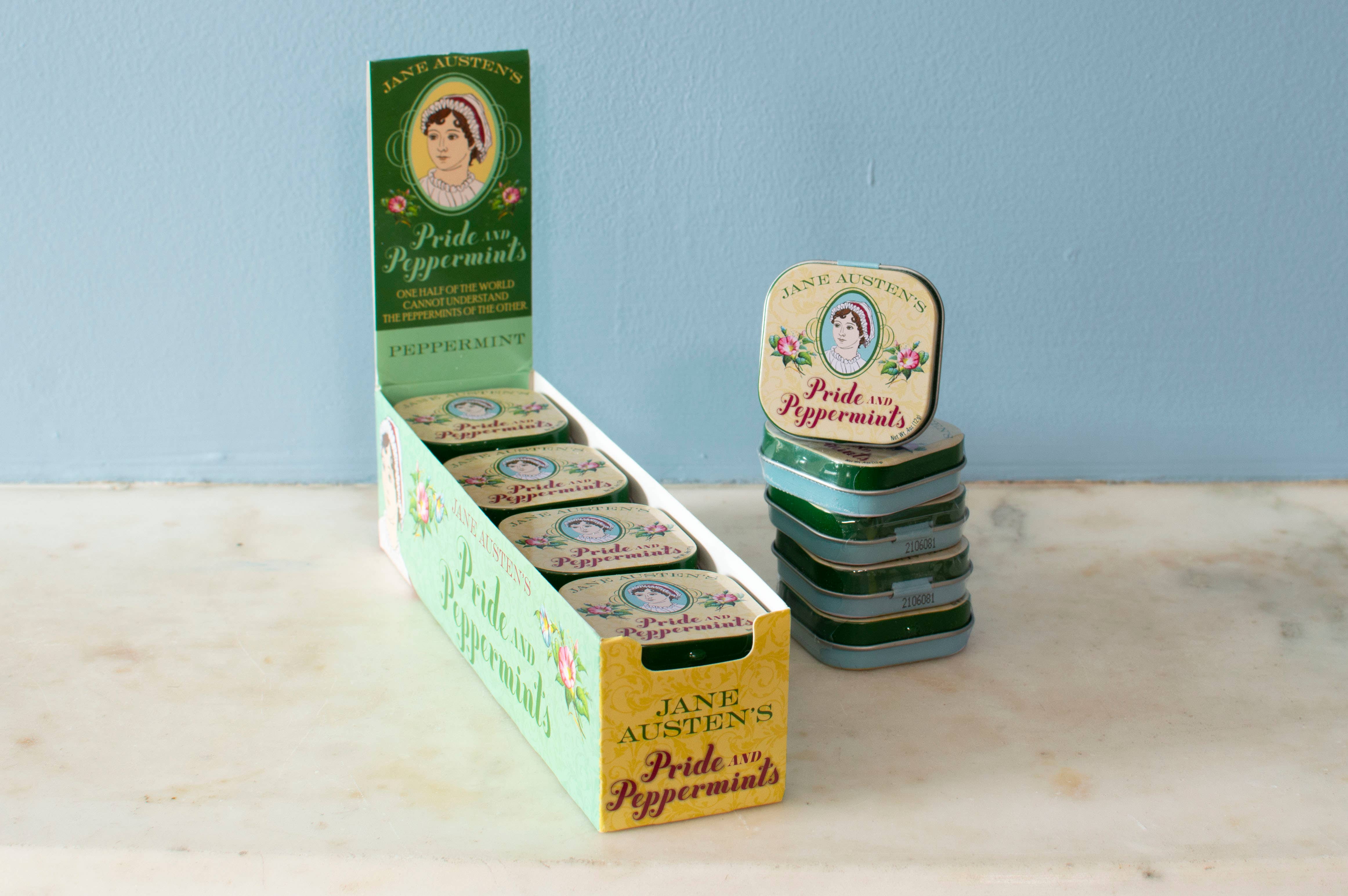 Unemployed Philosophers Guild - Wholesale Mints - Jane Austen Pride and Peppermint Mints1