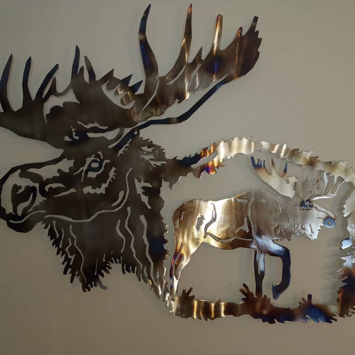 Peterson Housewares & Artwares - Vendita all'ingrosso Decorazione da parete 3D - Arte da parete in metallo Wildlife3