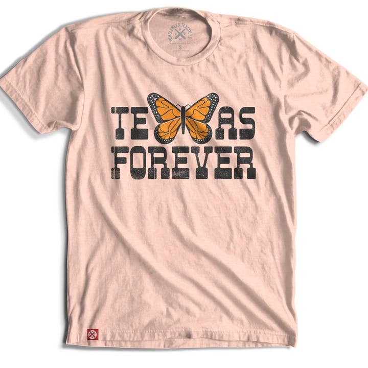 Texas Forever Monarch Butterfly - Graphic Tee for wholesale by TWT Brand