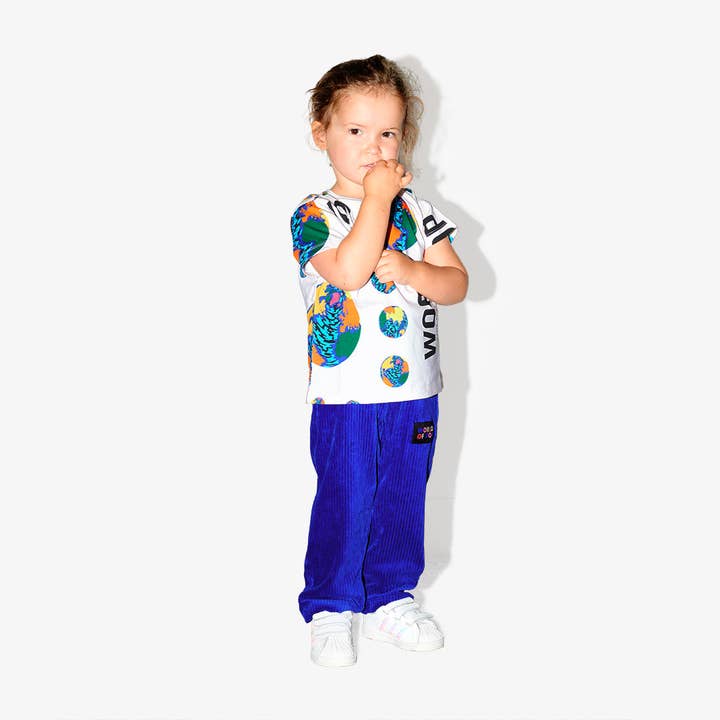T-shirt imprimé All Over Planètes pour enfants en Coton Bio pour la vente par W.O.P (World Of Pop)