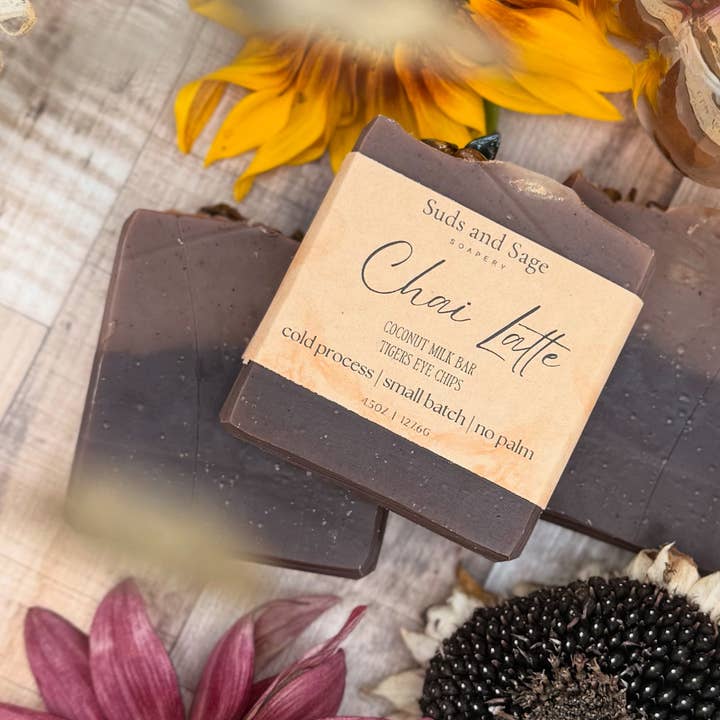 Suds and Sage - Wholesale Bar Soap - Chai Latte | Coconut Milk Bar0