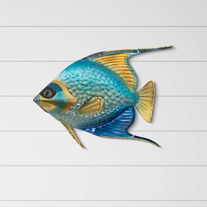 T.I. Design - Wholesale Sculpture - Queen Angelfish Sgl Blue