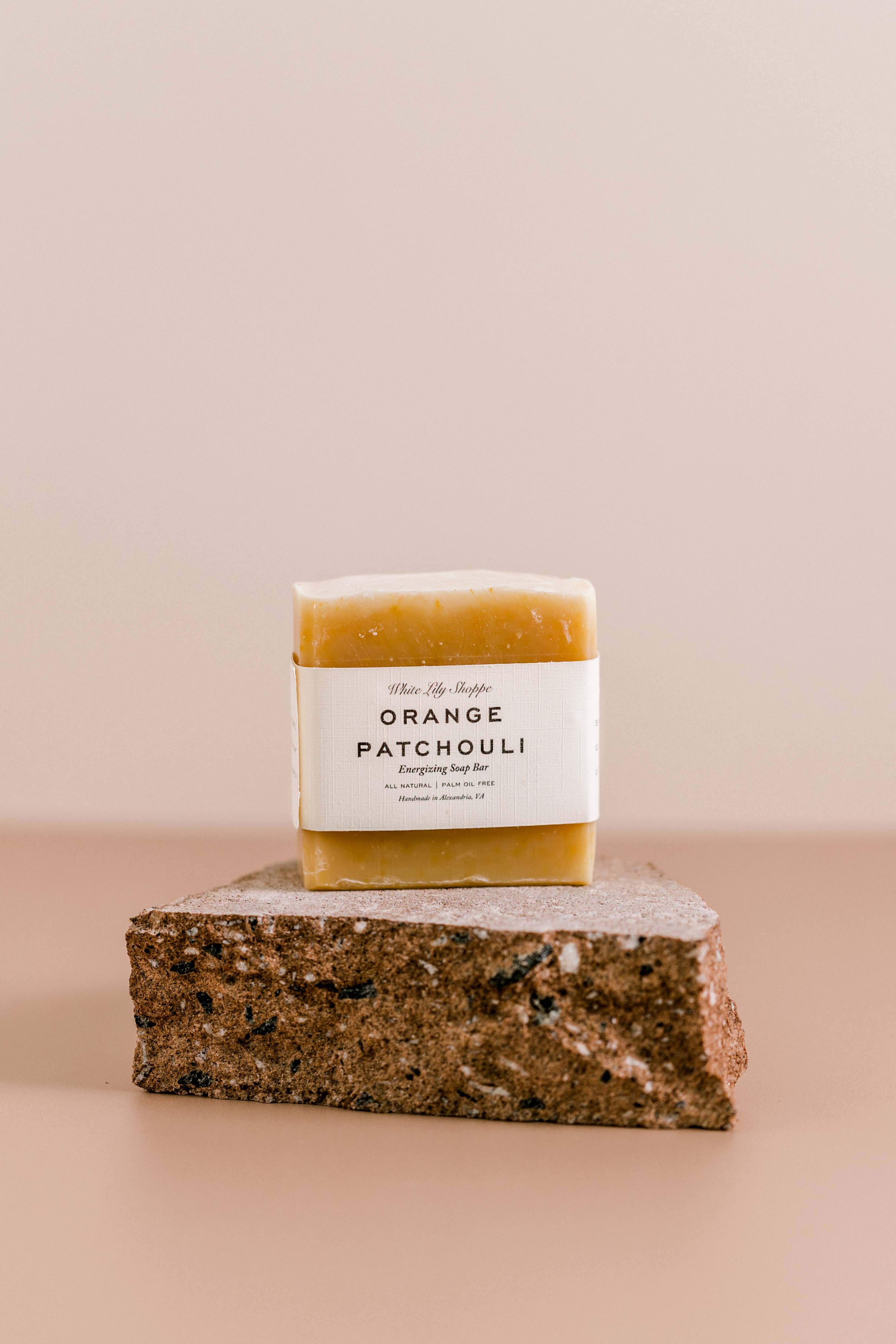 White Lily Shoppe - Wholesale Bar Soap - Organic Natural Soap Bar, Orange + Patchouli Handmade Soap