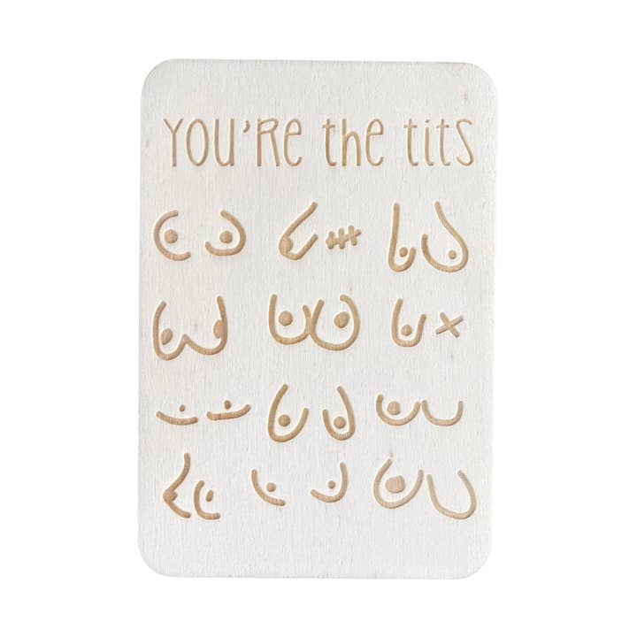 You’re The Tits for wholesale by Cheeky Charlie Keep Cards