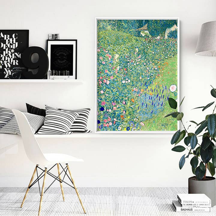 PRINT AND PROPER - Wholesale Art print - GUSTAV KLIMT - Italian Garden. Remastered Art Print Poster