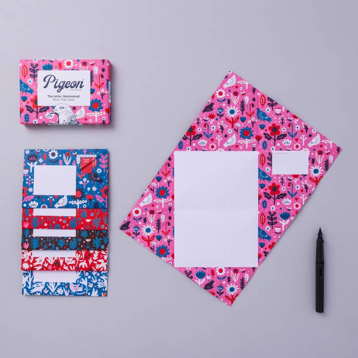 pigeonposted - Wholesale Stationery/Notecard Set - Fiesta Pigeon letter pack1