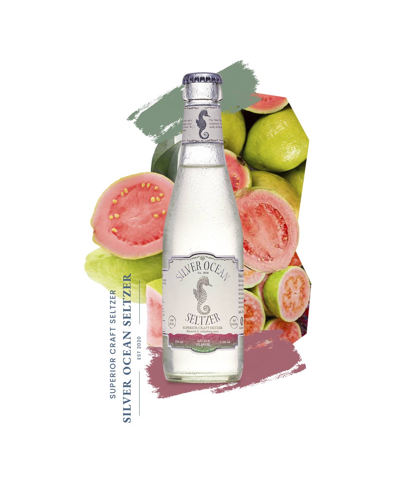 Silver Ocean Seltzer - Wholesale Cocktail Mix/Syrup - Guava Flavor - Silver Ocean Seltzer