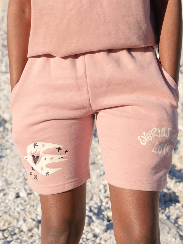 Short unissex Everlasting Love por atacado de Elevated Faith