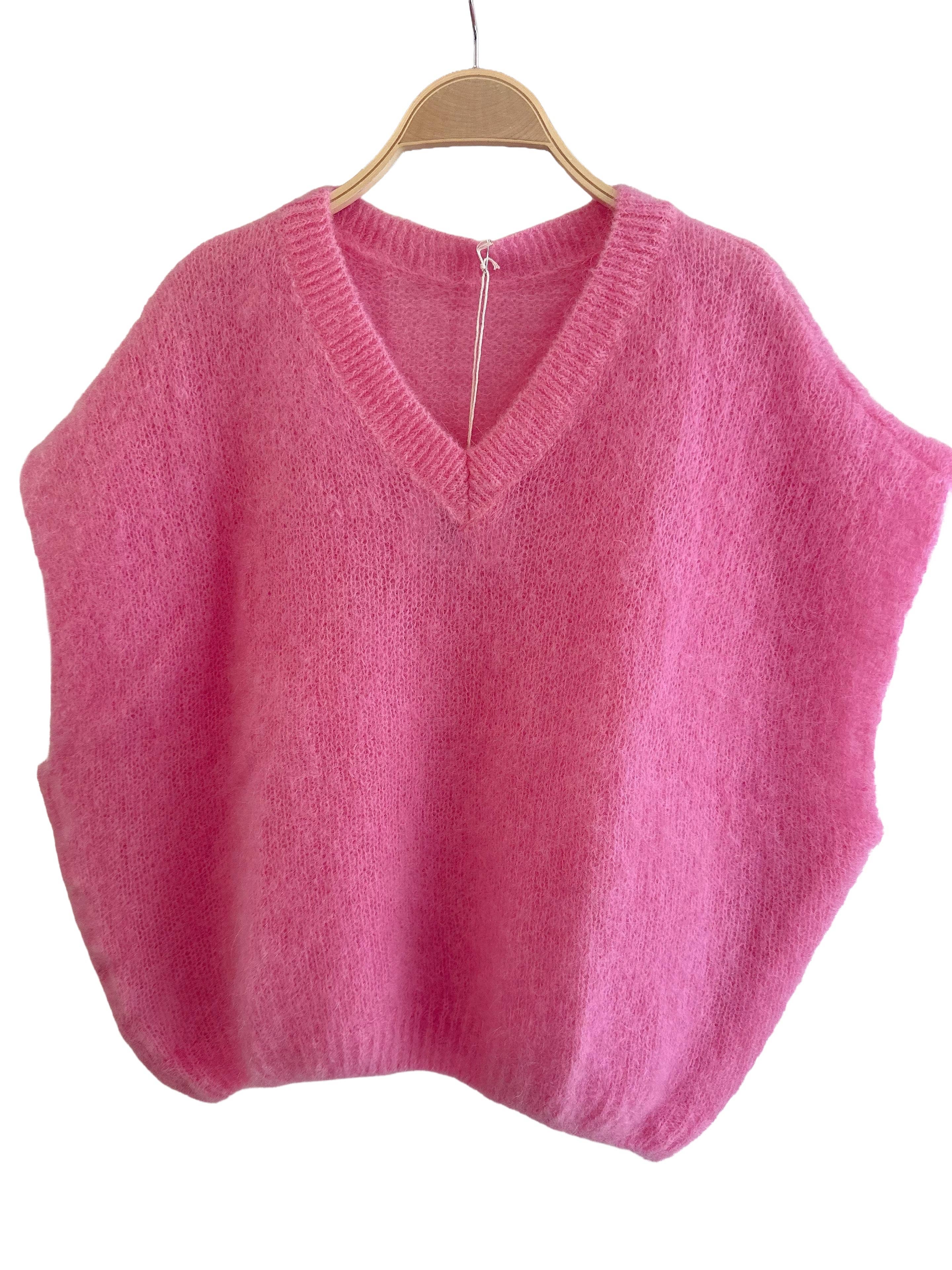 Orice - Vente Cardigan – femme - Gilet sans manche en maille 81% Kid mohair - Orice 27