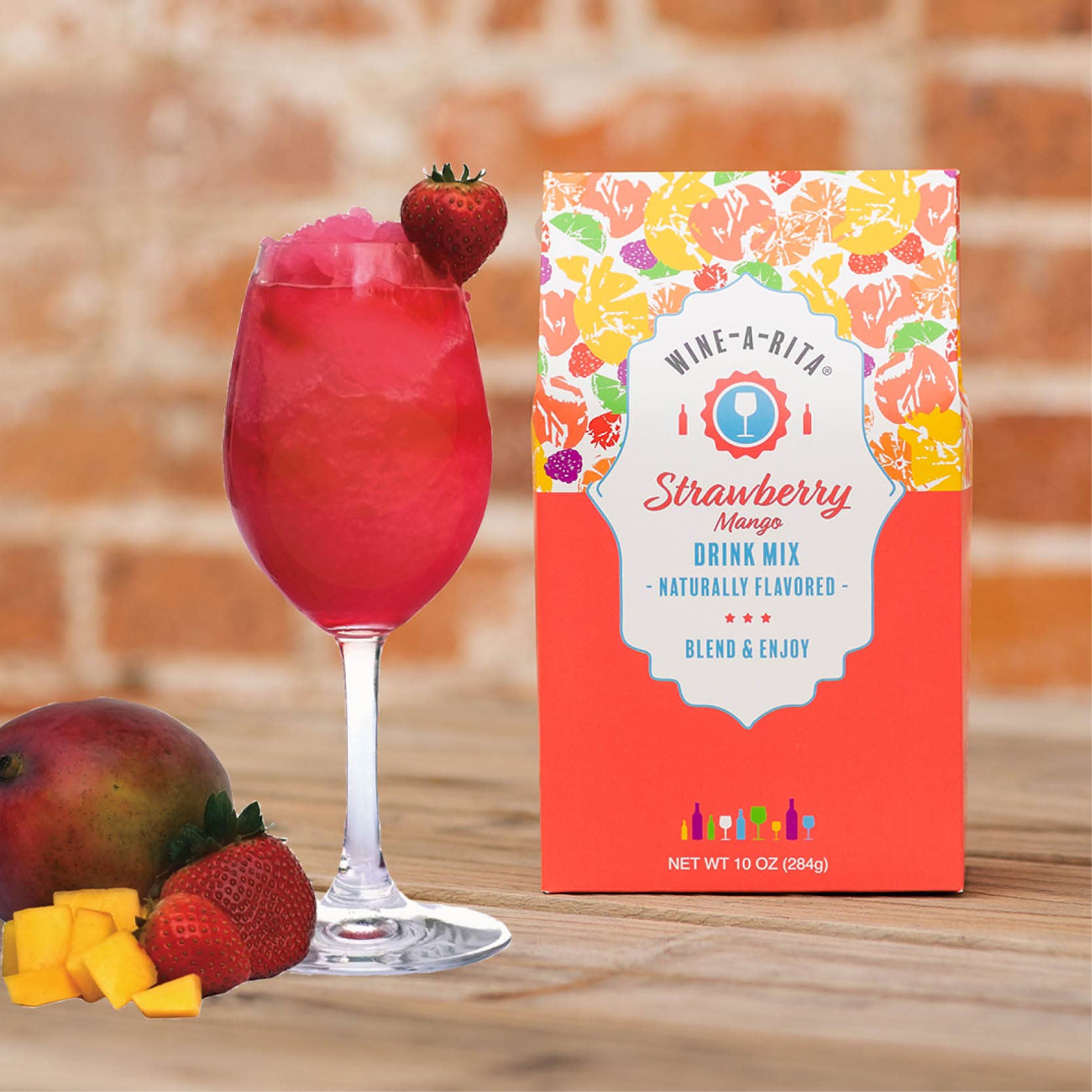 Wine-A-Rita® - Wholesale Cocktail Mix/Syrup - Strawberry Mango Boxed Mix1