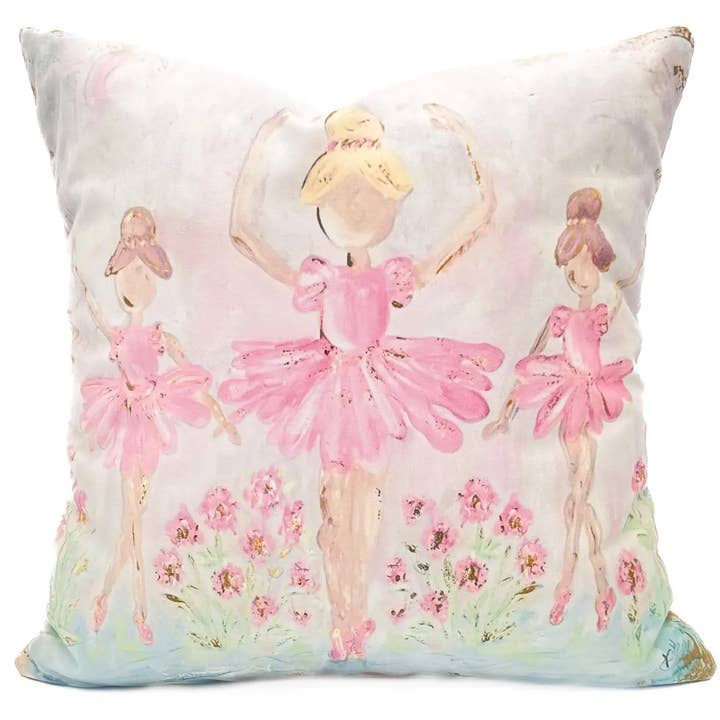 Ballerina Skönheter Kudde - Balettkonst Kudde - Barnkudde - Flickkudde - Barnkammare Kudde för wholesale av Rachel Brooks Design, LLC