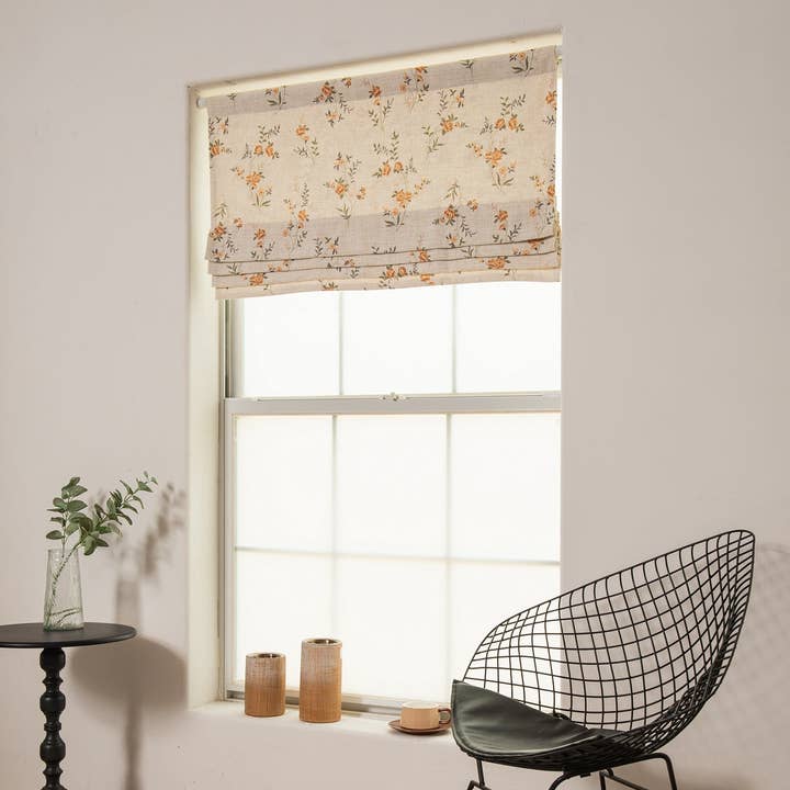 Lanting Home Decor Inc. - Wholesale Curtain - Custom Faux Roman Shades Clementine rose