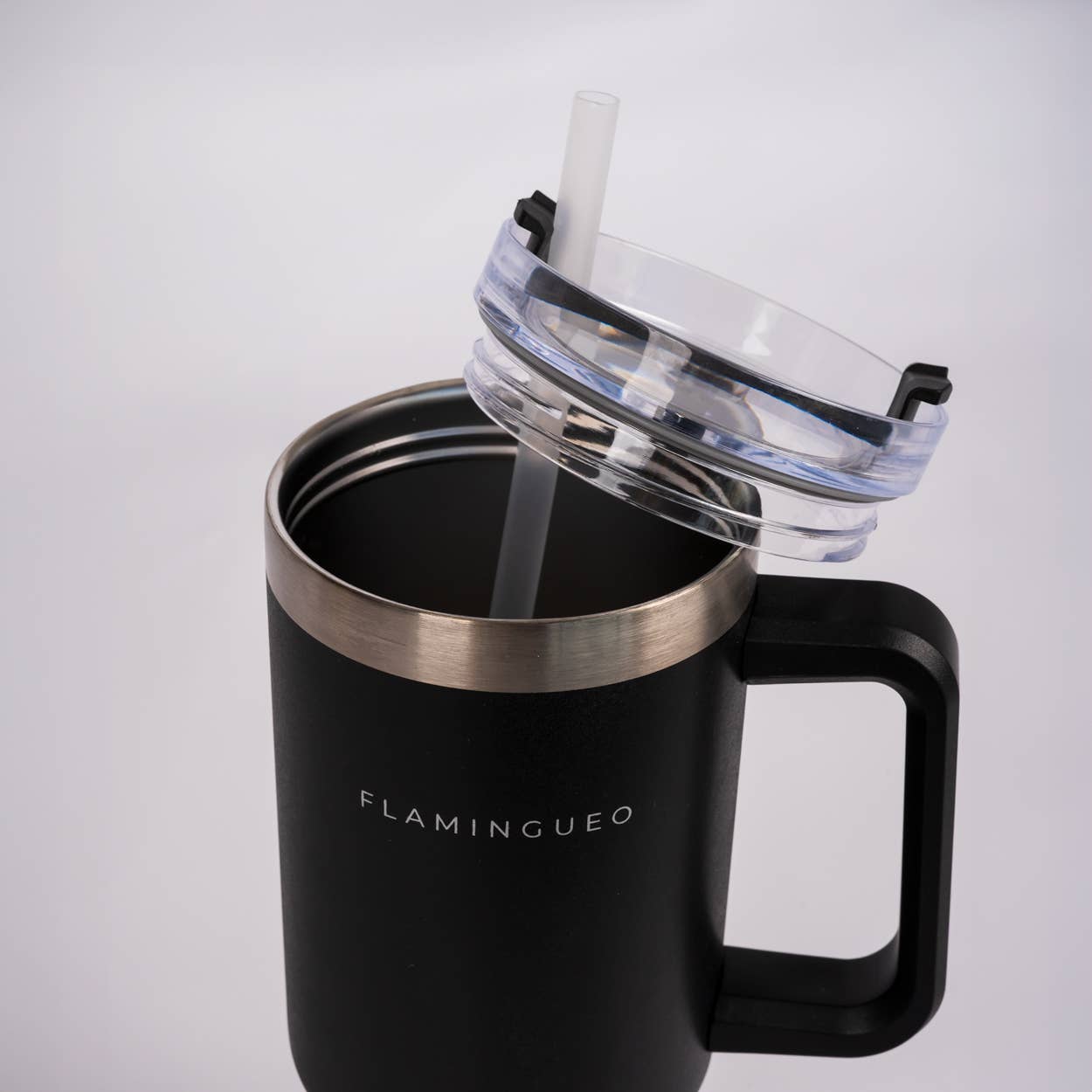 Flamingueo - Wholesale Insulated Mug/Tumbler - Black thermos bottle stainless steel 4
