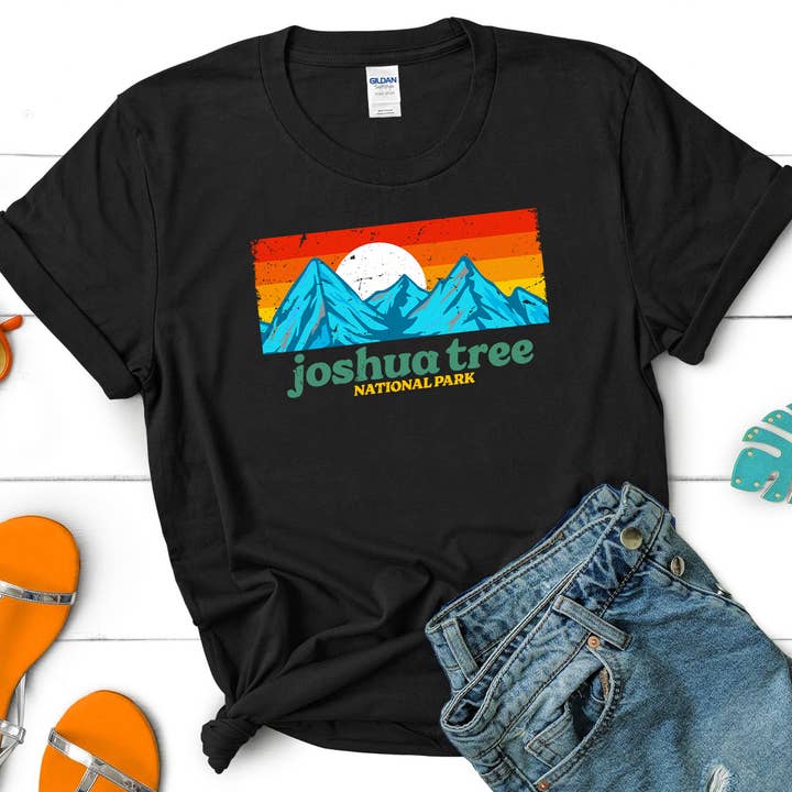 Retro Joshua Tree National Park California Souvenirs T-shirt for wholesale by Vivtrek
