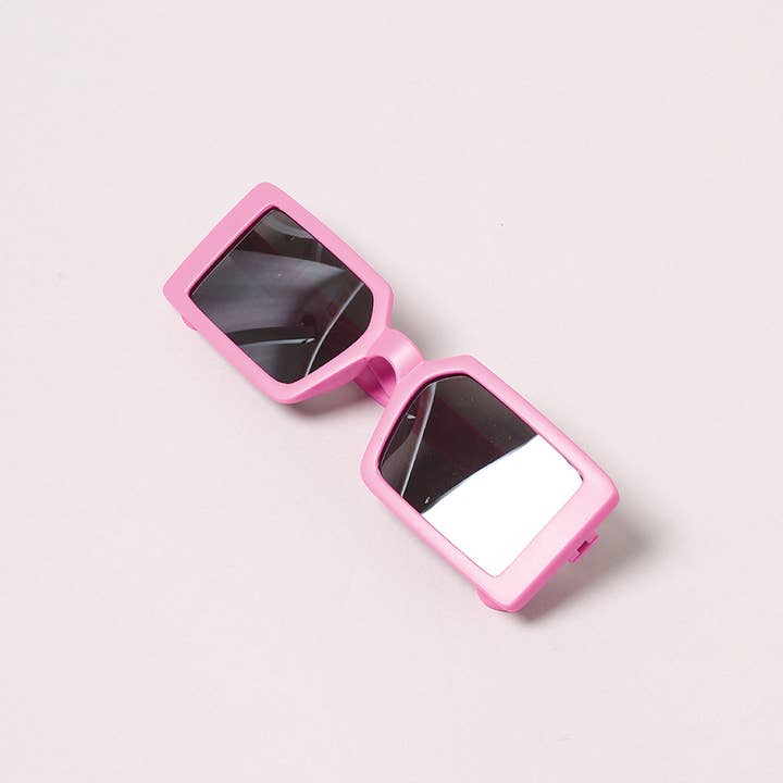 ASSORTED COLORS Kid's Vibrant Rectangle Fashion Sunglasses for wholesale on Faire8