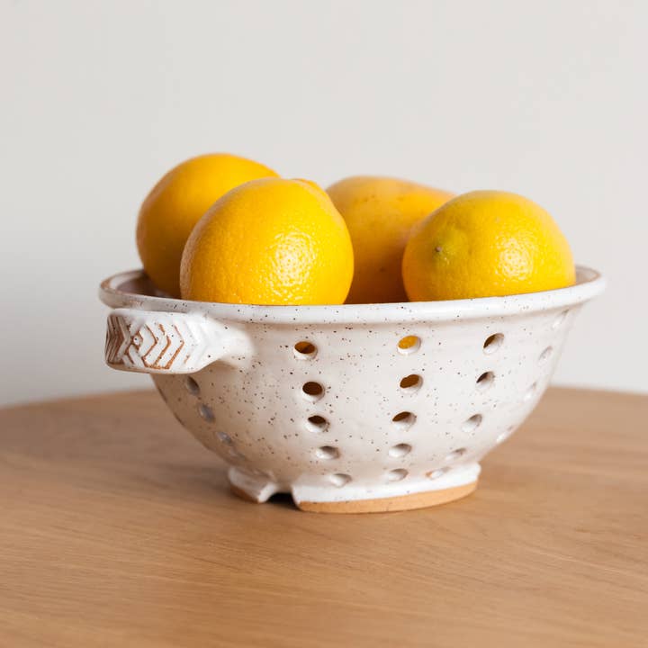 Colander de Argila Salpicada por atacado de Avila Ceramics