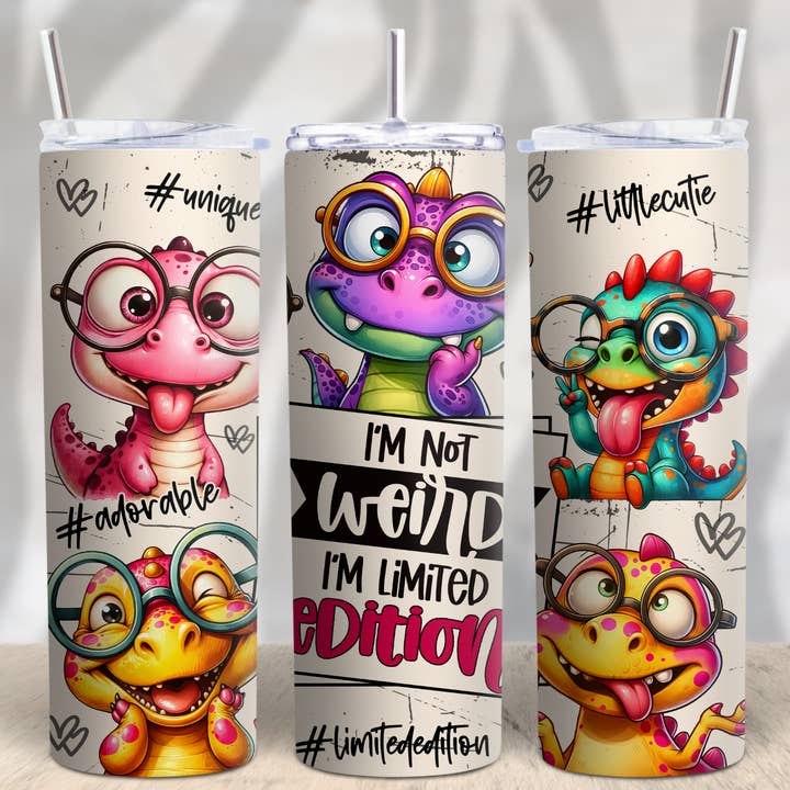 Funny Limited Edition Dino 20oz Tumbler for wholesale by GrapeVineWholesale