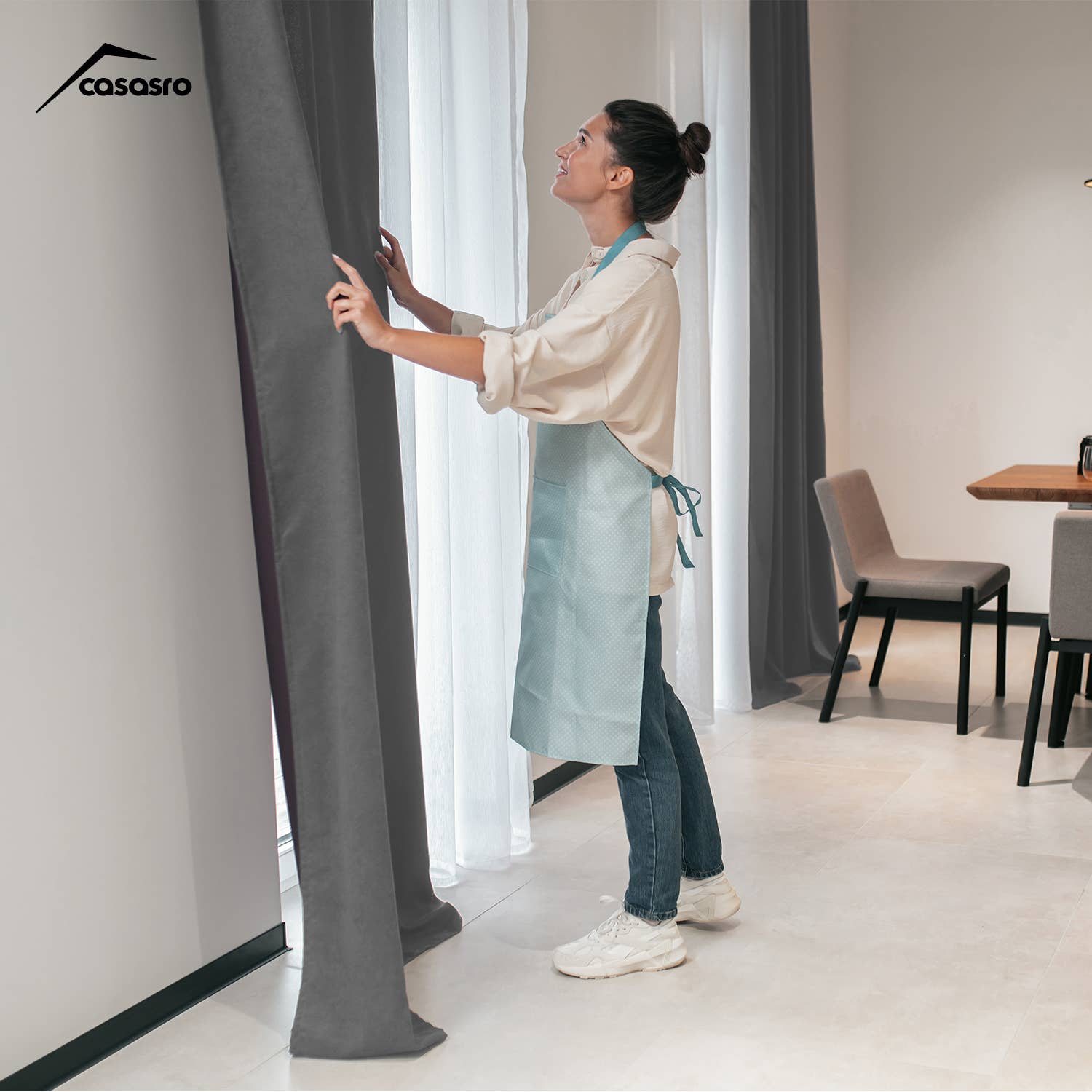 CASASRO – wholesale Curtain – CASASRO® Blackout Velvet Curtains | 7 Colour Options | 2 Panels 54” W x 95” D | Luxury Velvet Drapes | Height  Adjustable with Header Tape and Rod/Clip Attachable Top Pencil Pleat | 31