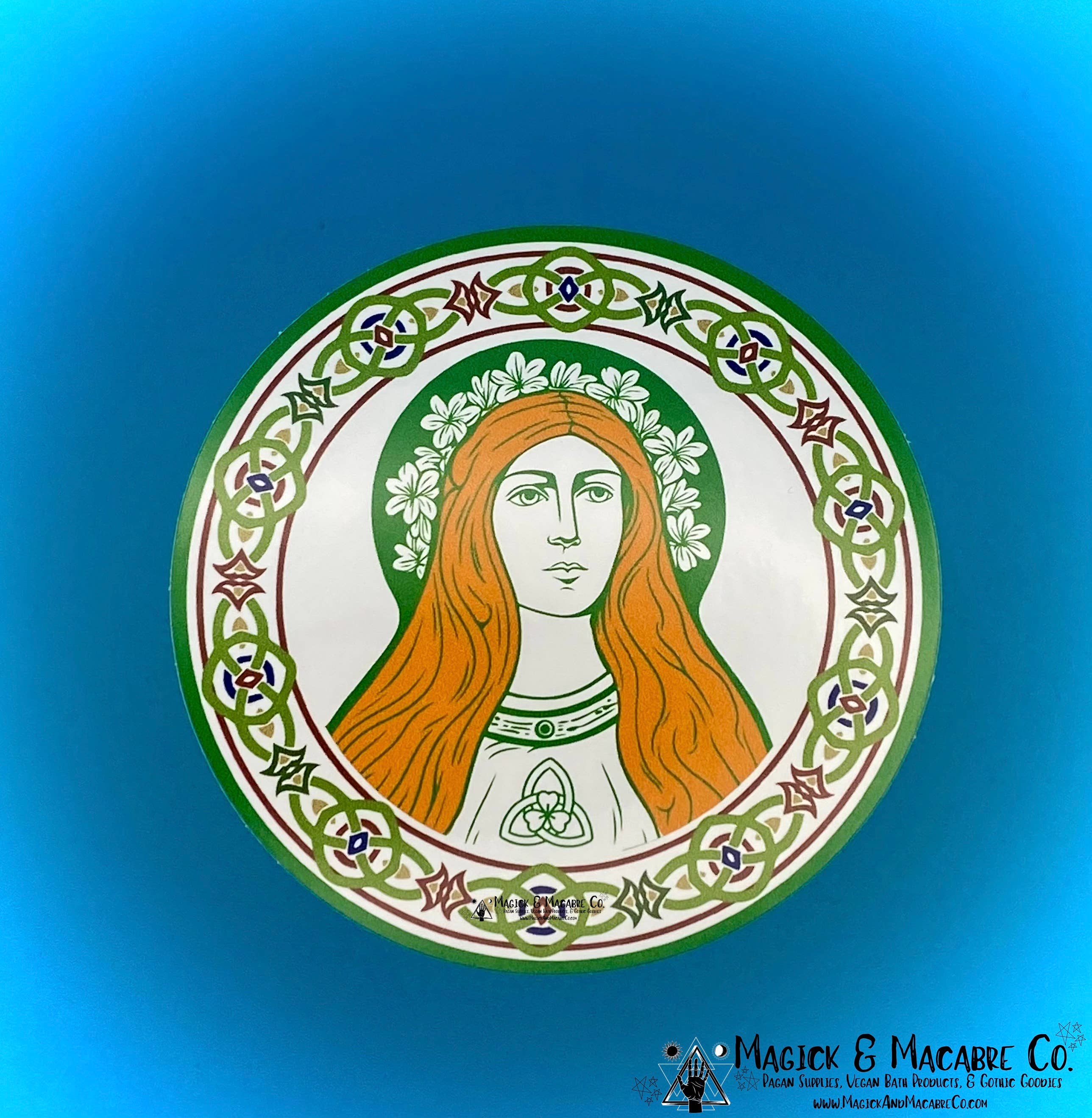 Magick & Macabre Co. - Wholesale Sticker - Brigid Sticker Celtic Goddess | Irish Witchcraft2