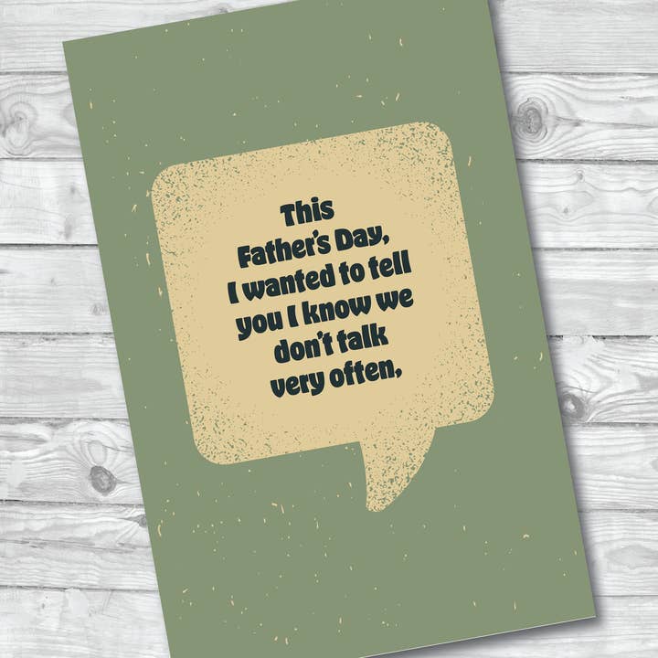 Fathers Day Card - Funny, Cute, Digital Download for wholesale by S&Y Brand Paper co.