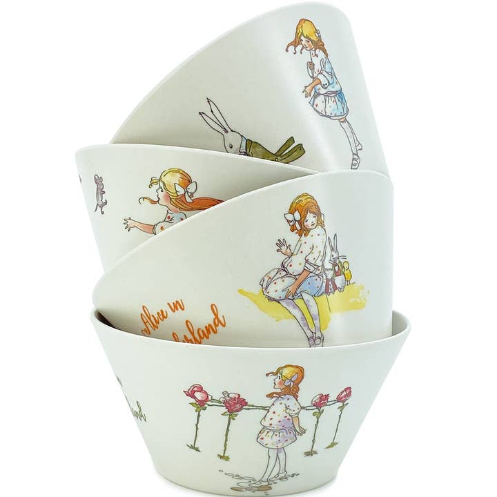 Magnolia Lounge – wholesale Bowl – Alice in Wonderland Bamboo Bowl Set