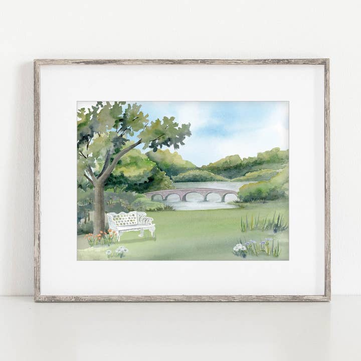 Vintage Countryside Wanddekor | Landschaftskunstdruck für den Großhandel von The Lighthouse Sketchbook