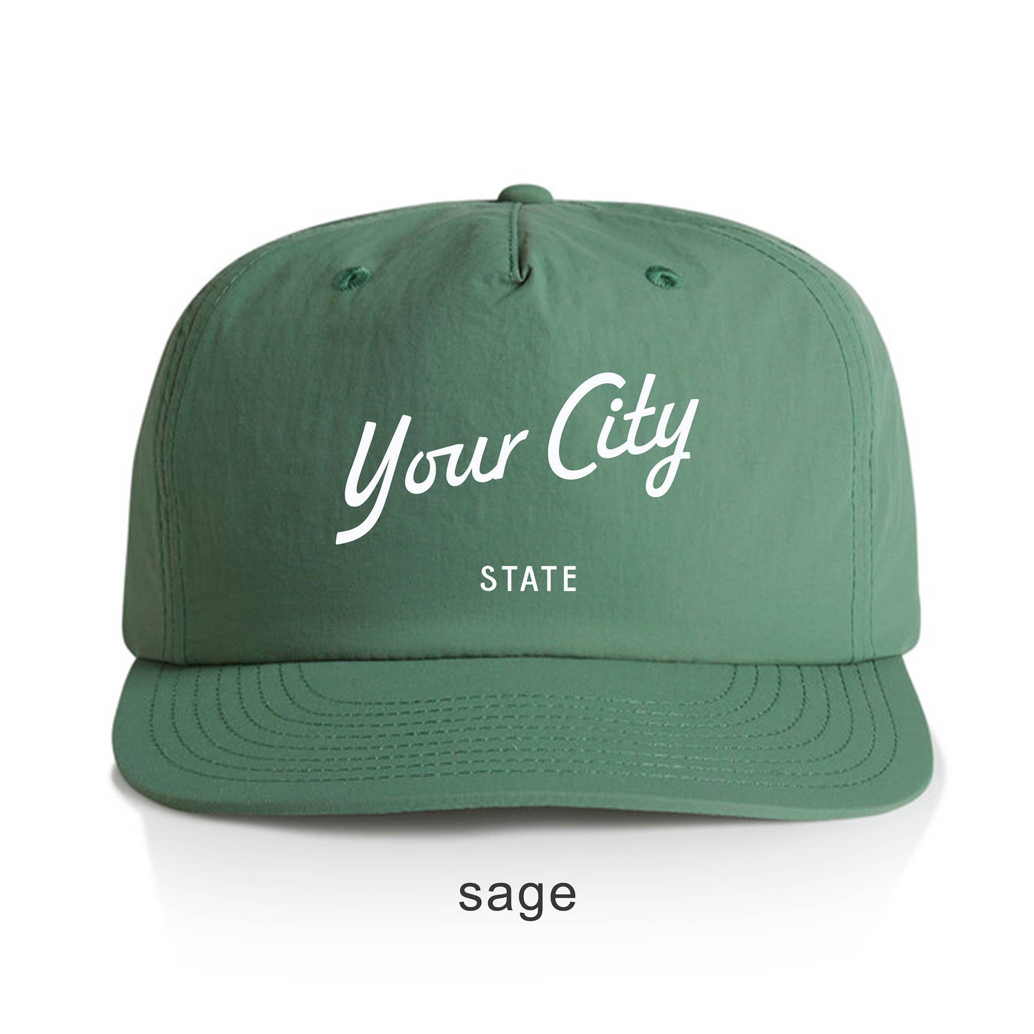 Endless August Supply Co. – wholesale Flat-brimmed cap – Unisex – Custom Nylon Hat | Script Text Customizable Hat | Name Drop14