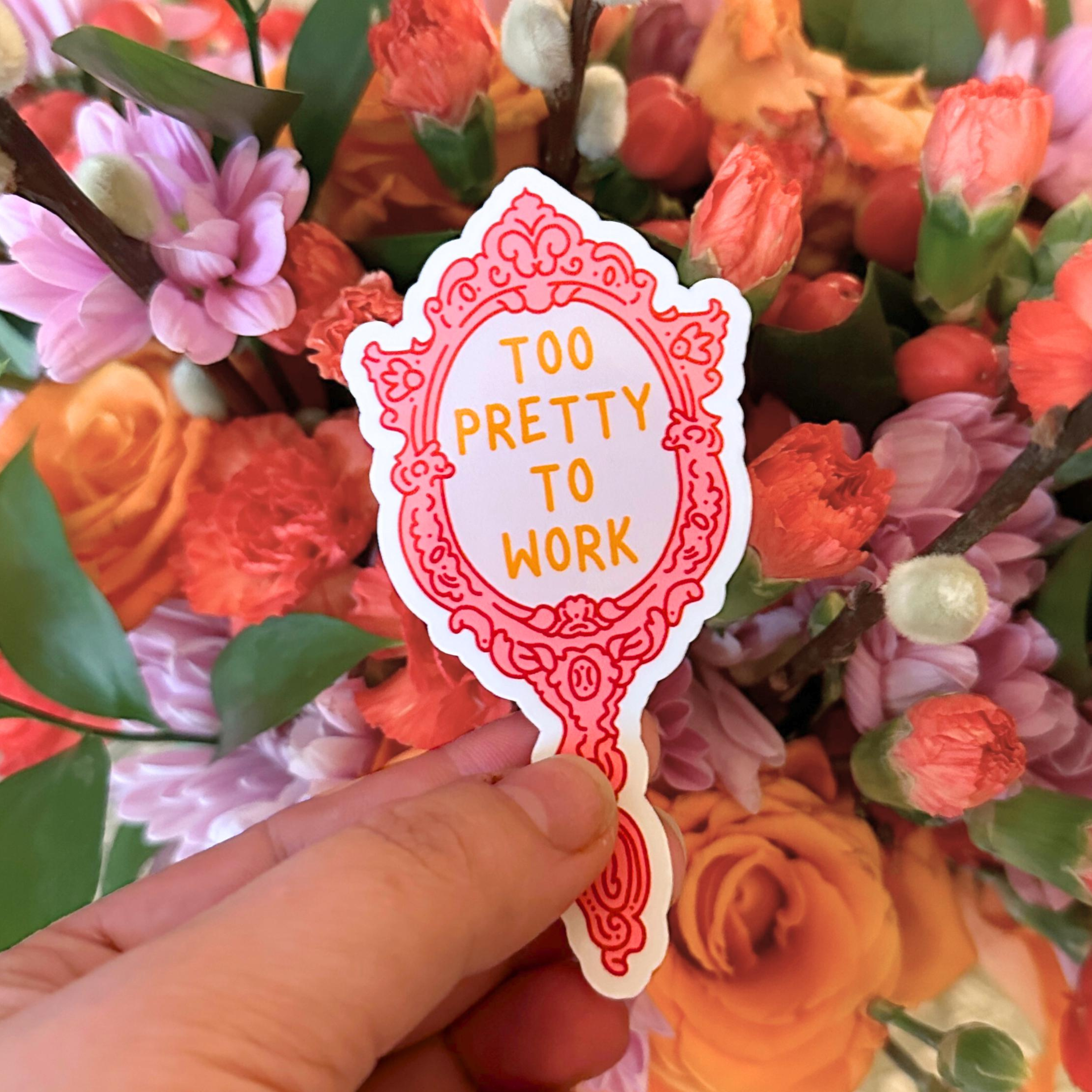 Olive Street Collective – wholesale Klistermärke – För snygg för att jobba klistermärke2