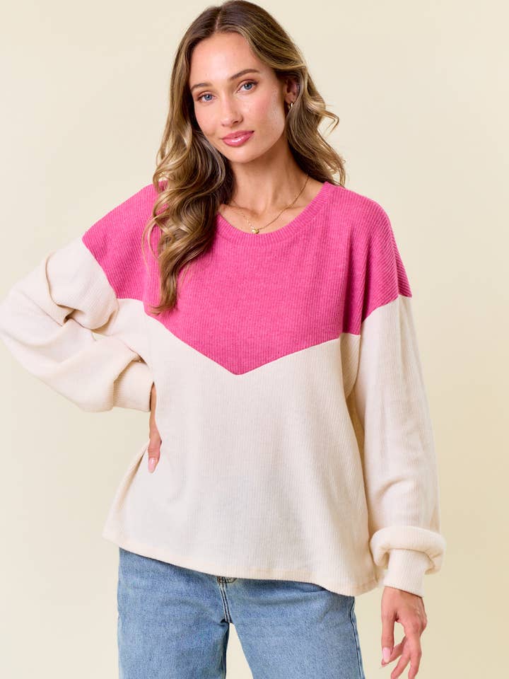 lovely melody – Top de malha - Mulher por atacado – LMT4635-Camisola Moment Or Life de manga comprida0